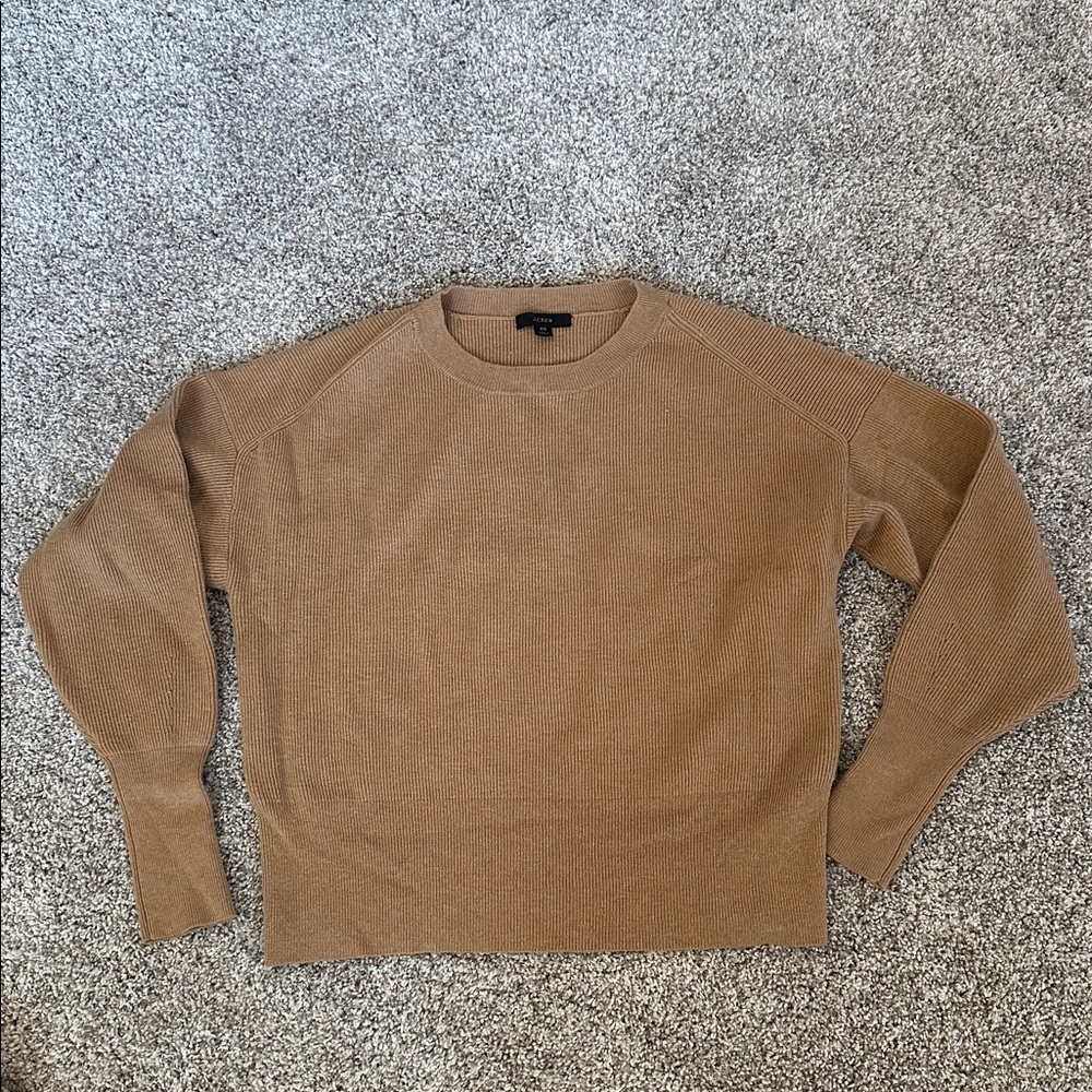 J. Crew Women’s Camel/Tan Crewneck Sweater XS